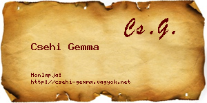 Csehi Gemma névjegykártya